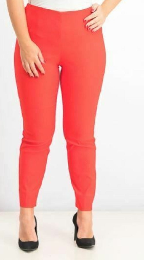 Calça skinny Chelsea Tummy Control feminina Charter Club, laranja, tamanho 16
