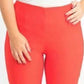 Calça skinny Chelsea Tummy Control feminina Charter Club, laranja, tamanho 16
