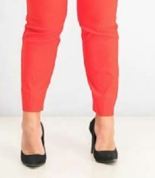 Calça skinny Chelsea Tummy Control feminina Charter Club, laranja, tamanho 16