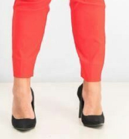 Calça skinny Chelsea Tummy Control feminina Charter Club, laranja, tamanho 4