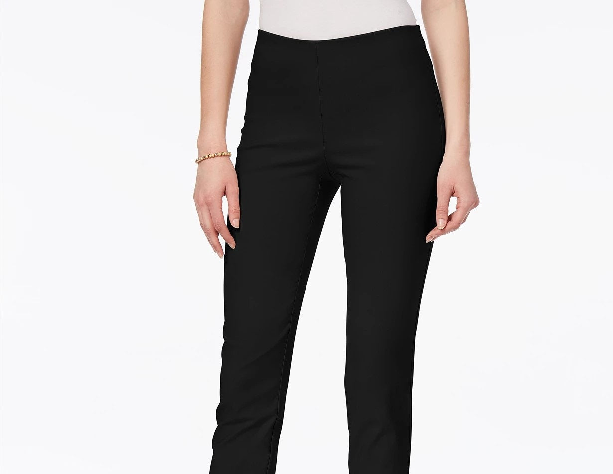 Calça Chelsea Petite Tummy-Control Feminina Charter Club Preta Tamanho 14 P