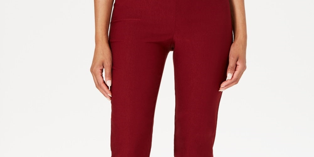 Calça Chelsea Tummy Control Feminina Charter Club Vinho Tamanho 10 Petite