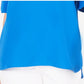 Blusa feminina Alfani com mangas bufantes e decote canoa, azul, tamanho pequeno e pequeno