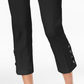 Calça Capri Feminina Alfani com Cadarço Preta Tamanho 8 Petite