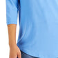 JM Collection Blusa feminina de ombro descoberto azul tamanho X-G