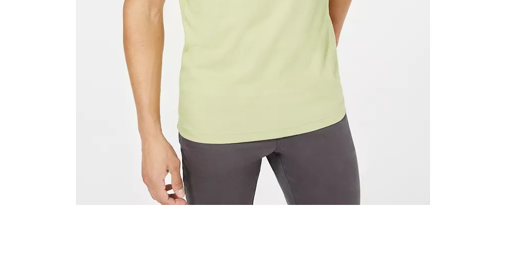 Camiseta masculina Tasso Elba Supima Blend, gola redonda, manga curta, verde escuro, tamanho grande
