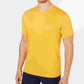 Camiseta masculina Tasso Elba Supima Blend com gola redonda e manga curta, amarela, tamanho grande