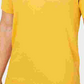 Camiseta masculina Tasso Elba Supima Blend com gola redonda e manga curta, amarela, tamanho grande