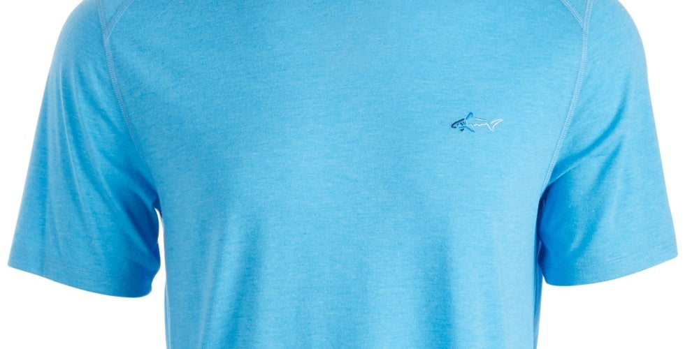 Camiseta masculina Soft Touch Attack Life By Greg Norman, azul escuro, tamanho médio