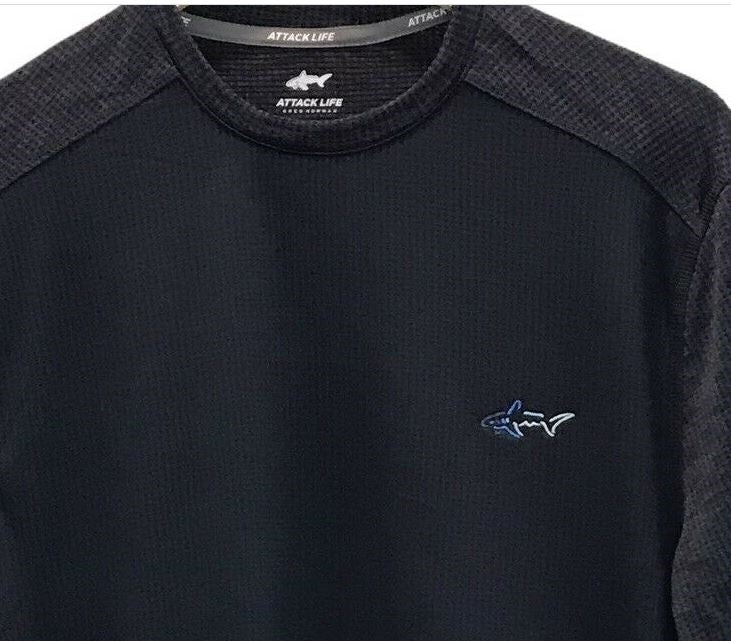 Camisa térmica masculina Attack Life preta tamanho médio