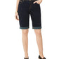 Shorts jeans femininos curvilíneos com punho Tikglo da INC International Concepts, azul, tamanho 8