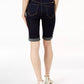 Shorts jeans femininos curvilíneos com punho Tikglo da INC International Concepts, azul, tamanho 8