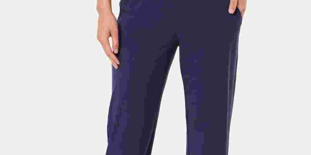 Calça de corrida fitness feminina Ideology, azul, tamanho XX-G