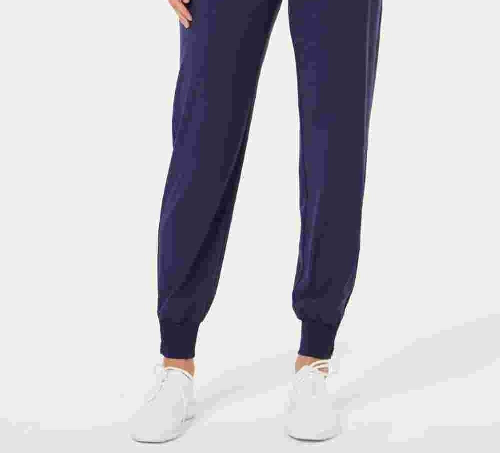 Calça de corrida fitness feminina Ideology, azul, tamanho XX-G