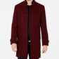 INC International Concepts Todd Slim Fit Topcoat Masculino Vermelho Tamanho Médio