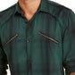 Camisa utilitária xadrez masculina INC International Concepts, verde, tamanho grande