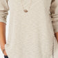 Blusa de malha waffle feminina Style &amp; Co, bege, tamanho pequeno