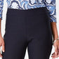Calças Ponte Femininas Charter Club Cambridge Pull-On, Comprimento Regular e Curto, Azul Brilhante, Tamanho 4