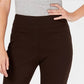 Calça feminina Charter Club Pull On Ponte Knit Marrom Tamanho 8 Petite