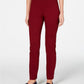 Calça feminina Charter Club Petite Pull-On Ponte-Knit vermelha tamanho 16 P