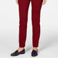 Calça feminina Charter Club Petite Pull-On Ponte-Knit vermelha tamanho 16 P
