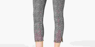 Calça feminina Alfani Petite Fringe-Hem Ankle, preta, tamanho 6P