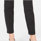 Calça skinny elástica exposta com cós largo Alfani feminina, preta, tamanho 10, pequena