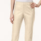 Calça feminina Charter Club Slim Fit, bege, tamanho 6