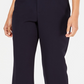 Calças femininas Charter Club com cinto slim it up azul brilhante tamanho 12 petite