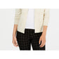 Cardigan texturizado feminino Charter Club, branco, tamanho médio