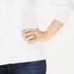 Cardigan texturizado feminino Charter Club, branco, tamanho grande