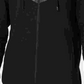Id Ideology Moletom com capuz masculino com zíper Chevron, preto, tamanho pequeno