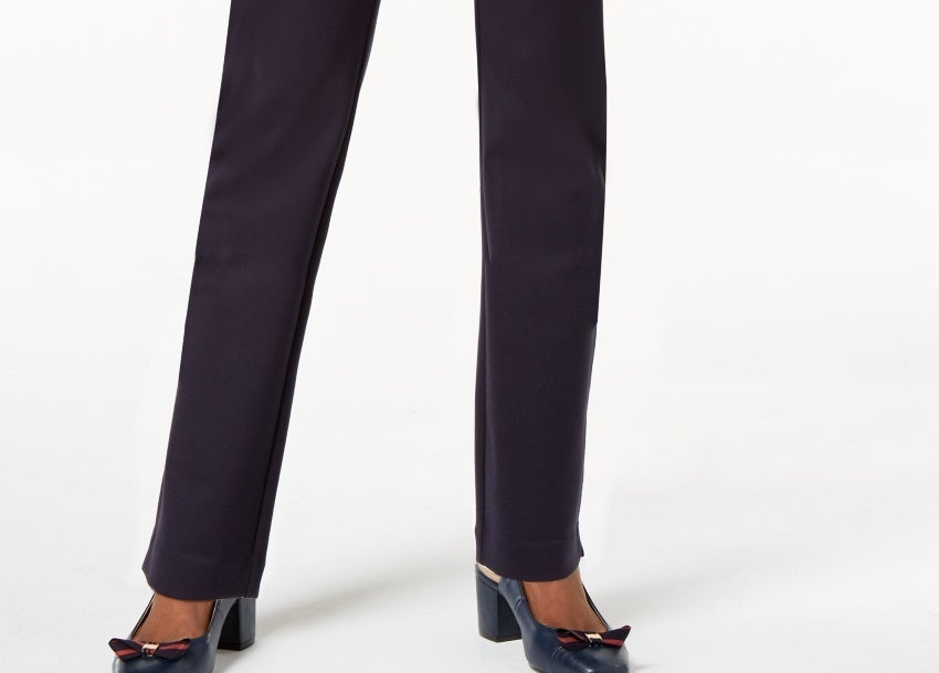 Calça Ponte Feminina Cambridge Pull On Charter Club Azul Tamanho 4