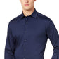 Camisa social masculina grande e alta, lisa, azul escuro, tamanho 34-35, da Alfatech By Alfani