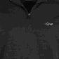 Greg Norman Masculino Herringbone 1/4 Zip Up 1/4 Zip Pullover Preto Tamanho Médio