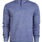 Suéter masculino Attack Life Rapiwarm com zíper de um quarto, estilo espinha de peixe, azul-marinho, tamanho extragrande