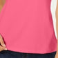 Blusa feminina Karen Scott de manga curta e decote redondo, rosa, tamanho médio