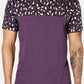 Camiseta masculina de leopardo com estampa de folha de alumínio da INC International Concepts, roxa, tamanho pequeno