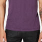 Camiseta masculina de leopardo com estampa de folha de alumínio da INC International Concepts, roxa, tamanho pequeno