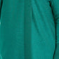 JM Collection Suéter feminino plus size com amarração e gola alta, verde, tamanho 2X
