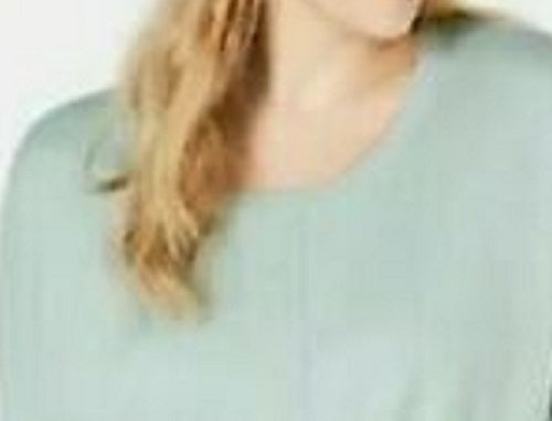 Suéter feminino com amarração frontal, verde, tamanho XX-G, da Style &amp; Co