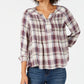Top plissado feminino Style &amp; Co, roxo, tamanho pequeno