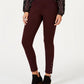 Leggings femininas de malha ponte com bainha ajustável Style &amp; Co, vinho, tamanho extrapequeno