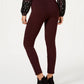 Leggings femininas de malha ponte com bainha ajustável Style &amp; Co, vinho, tamanho extrapequeno