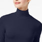 Blusa de gola alta feminina Maison Jules, azul-marinho, tamanho XX-G