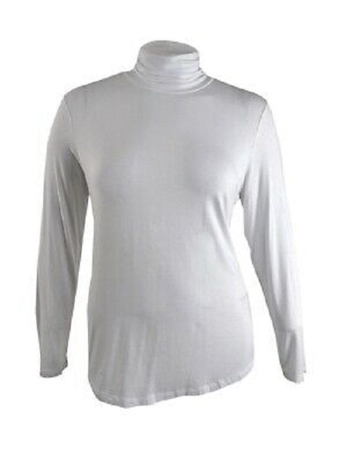 Blusa feminina de gola alta Maison Jules, cinza, tamanho X-S