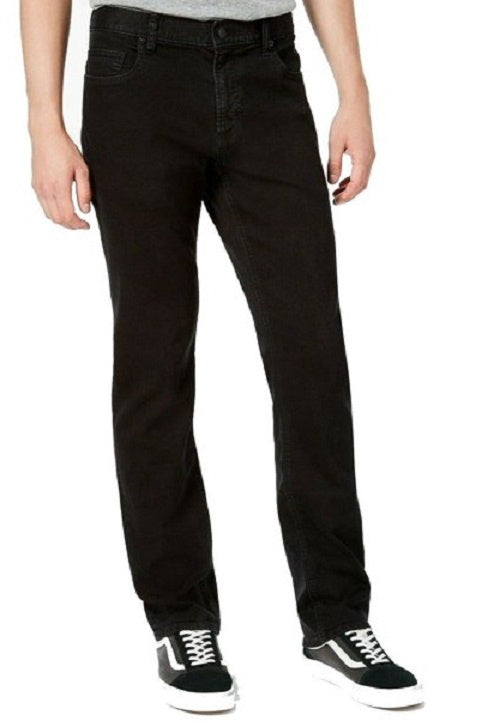 American Rag Men's Straight Fit Zip-Fly Stretch Preto Tamanho 32X34