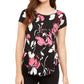 Camiseta feminina estampada Alfani vermelha tamanho XX-G