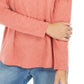 Blusa feminina de manga comprida e gola redonda, estilo &amp; co, laranja, tamanho pequeno