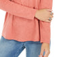 Blusa feminina de manga comprida e gola redonda estilo &amp; co laranja tamanho extragrande